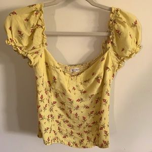 reformation off the shoulder top